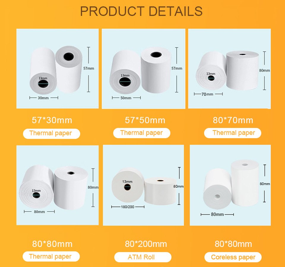 thermal paper roll 80x80