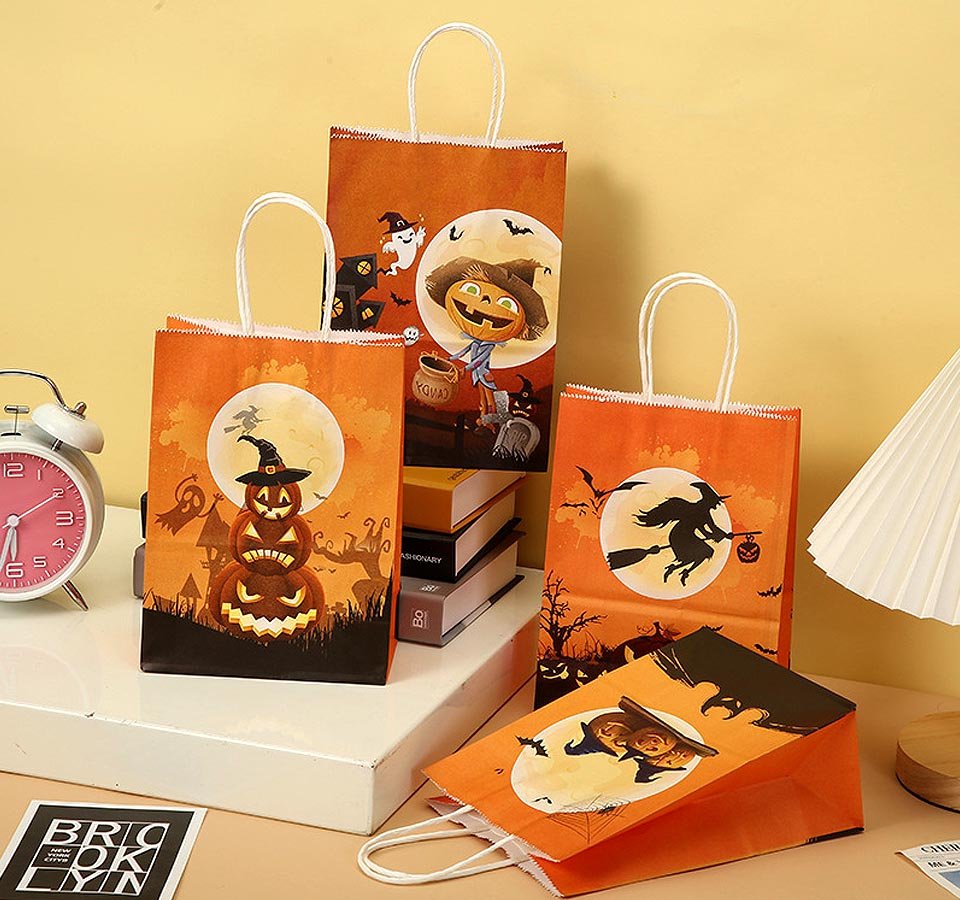 brown bags with handles